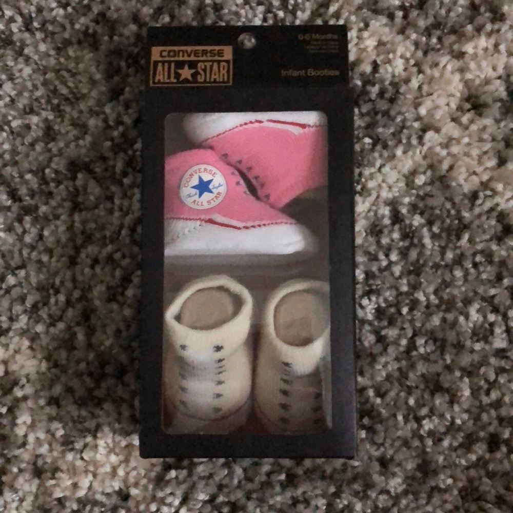 Converse baby booties, brand new in the box